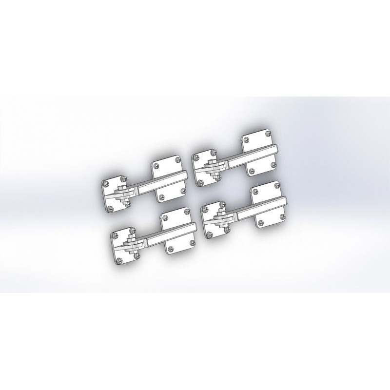 Bisagras de puerta con bisagras x4 1: 4